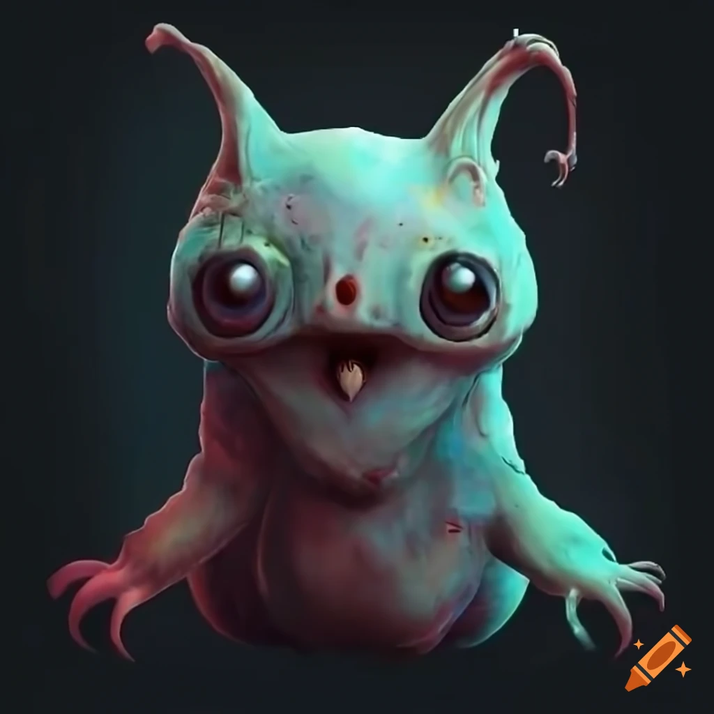 cute distorted creature from a video game