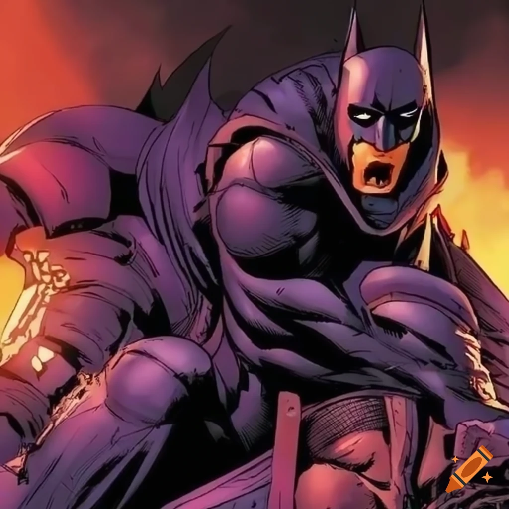 Batman standing tall in the shadows