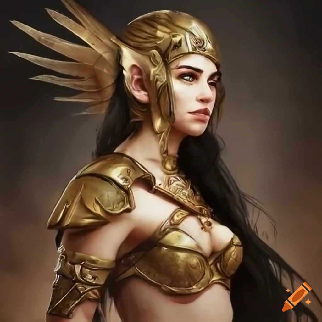 valkyrie warrior in the desert