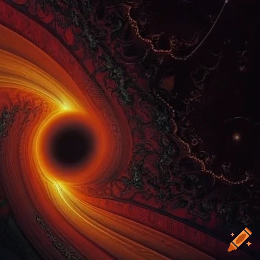 abstract fractal patterns in space