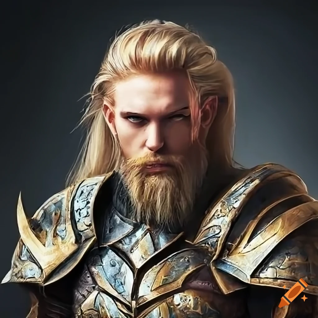 Image of a fierce warrior in dragon armor on Craiyon