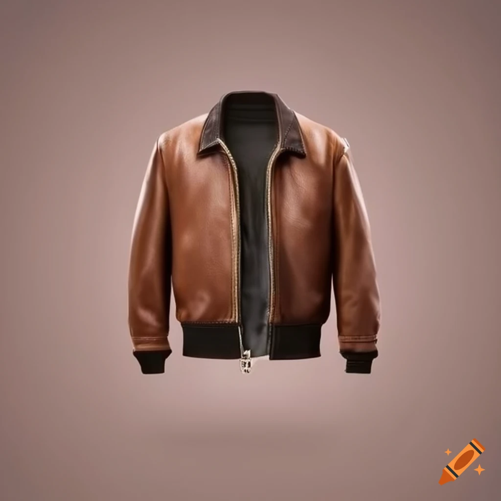 realistic brown bomber flight jacket by Dapperhide