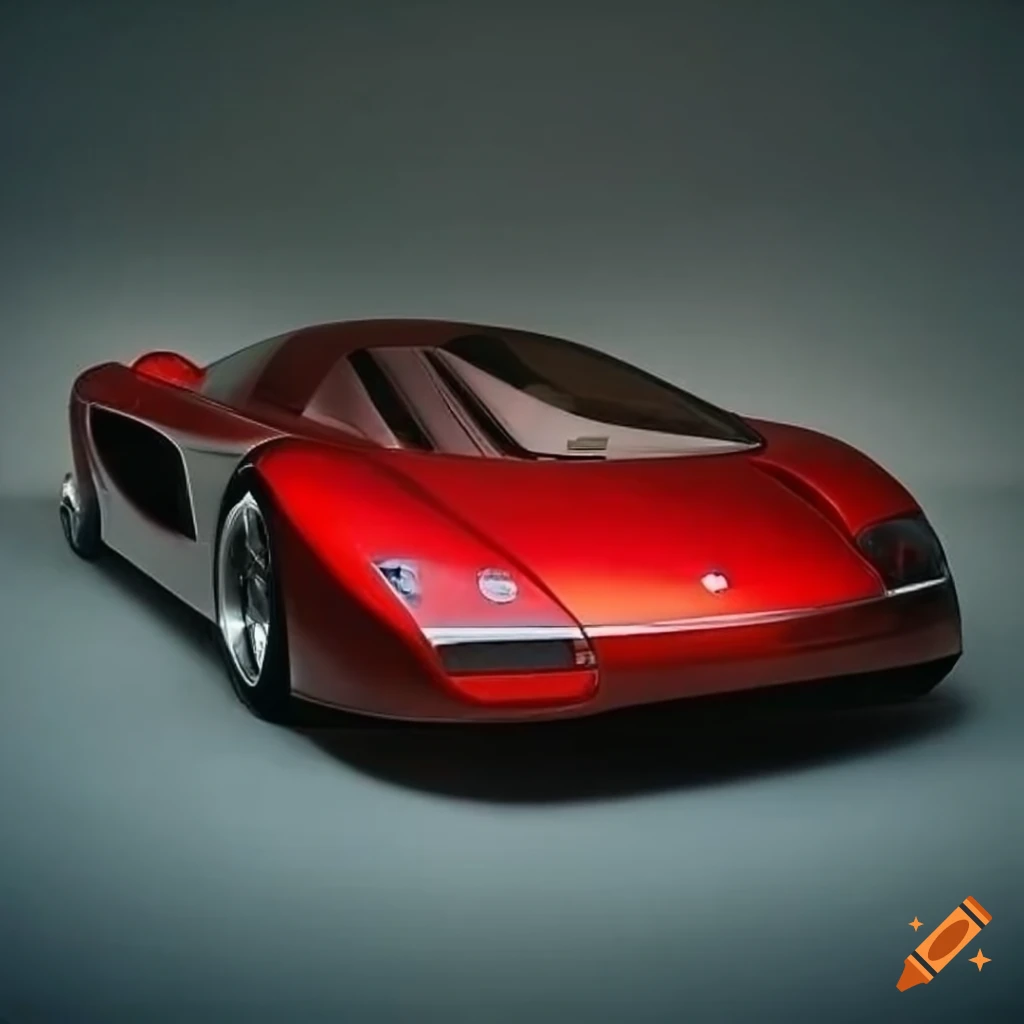 1999 Mercury supercar prototype with y2k aesthetic