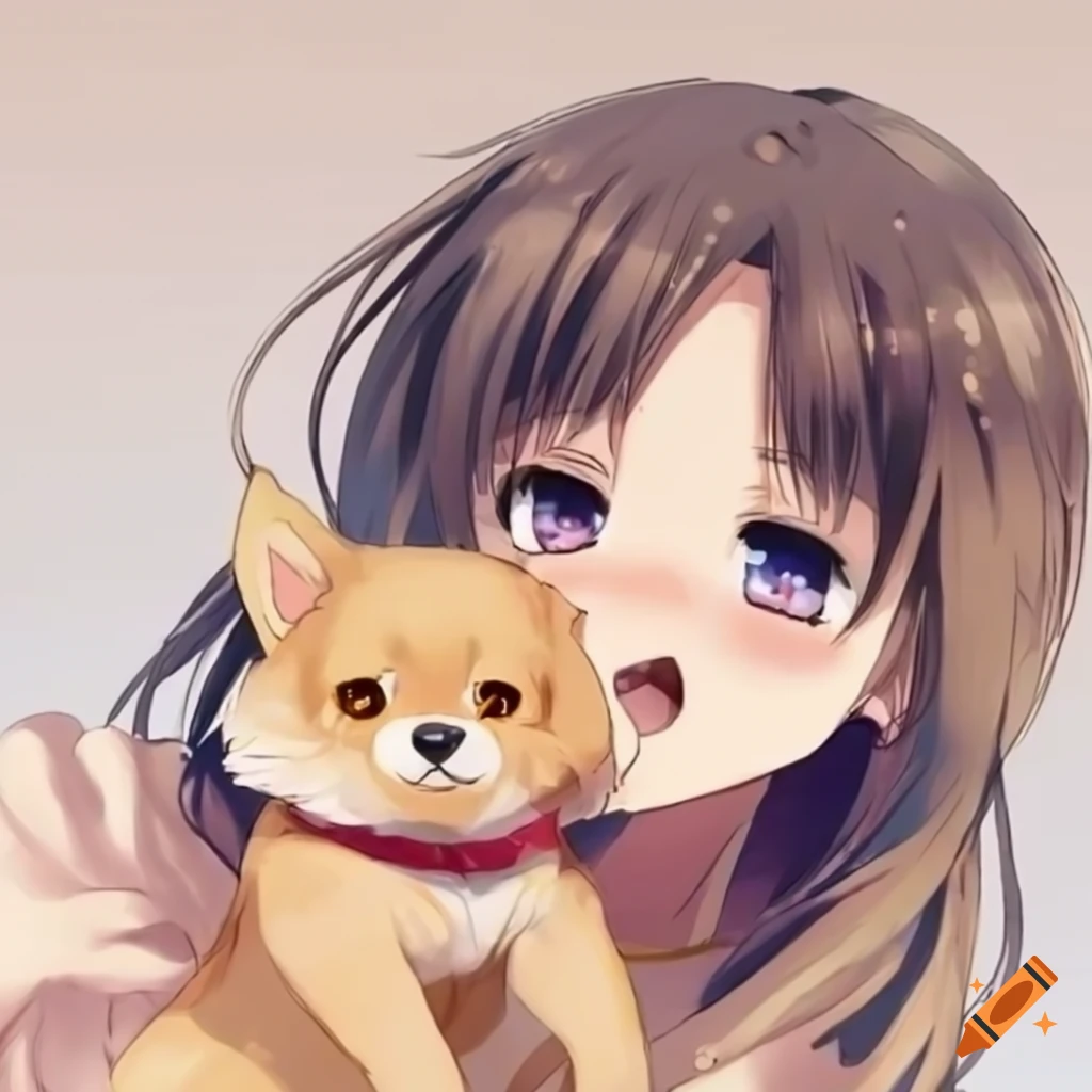 cute anime dog
