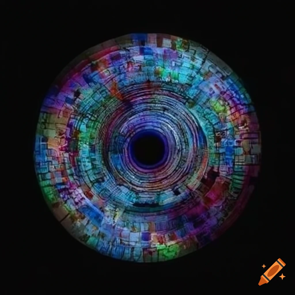 cryptic artwork with hidden word 'data'