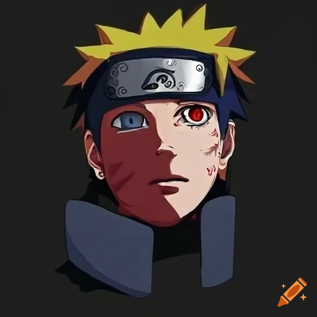 Image of naruto with sharingan on Craiyon