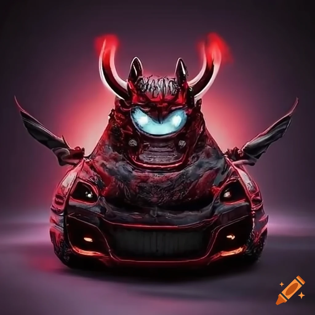 sinister custom car revving up