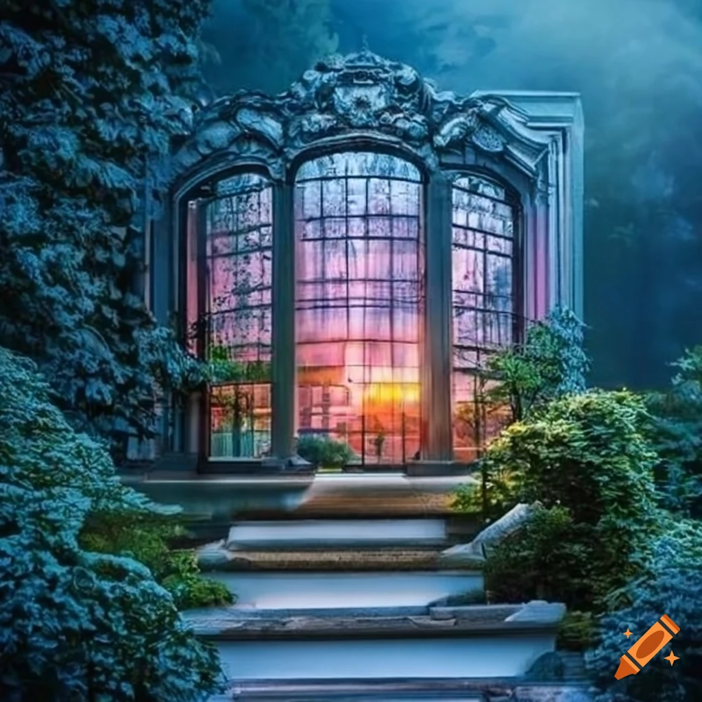 dresden garden house with crystal windows