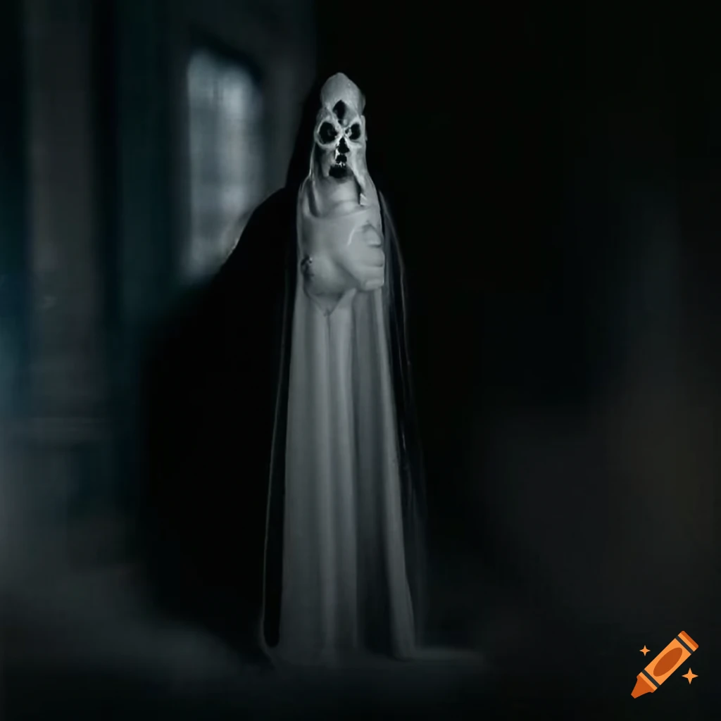 eerie Victorian ghostly figure