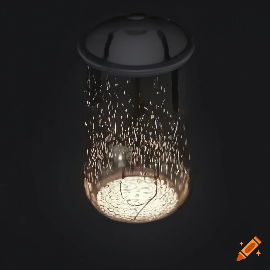 rain lamp in action