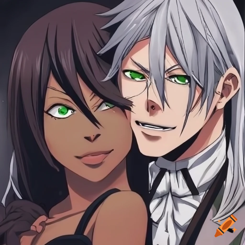 Anime couple hugging on Craiyon