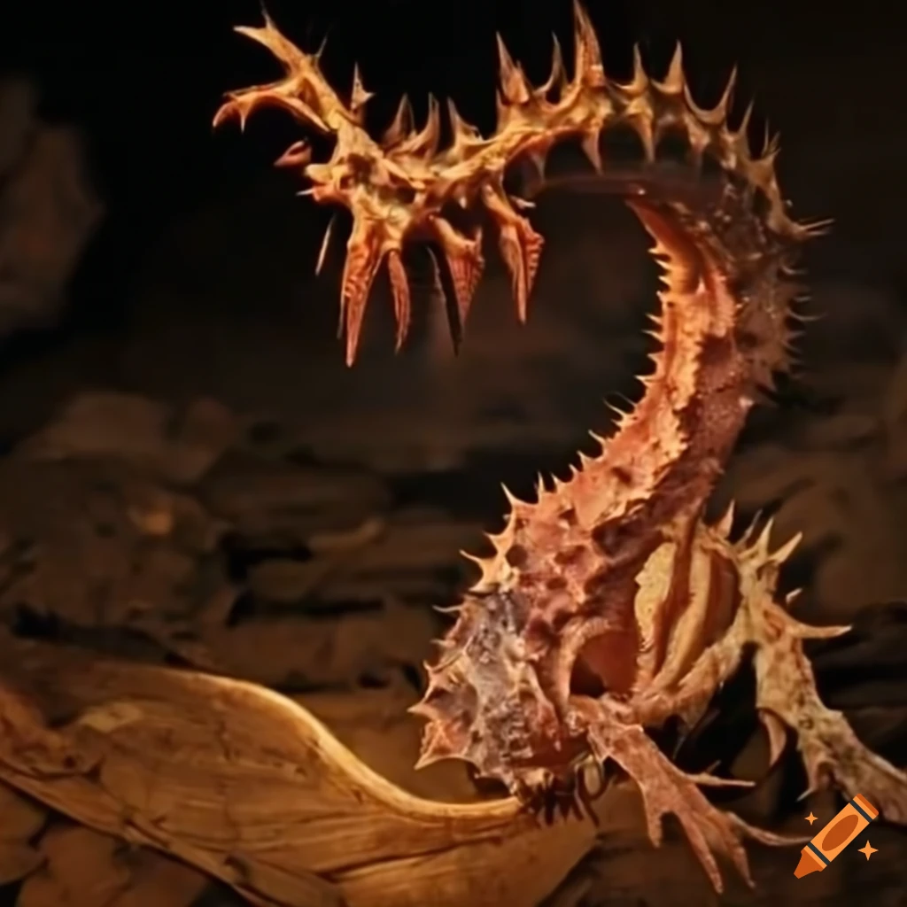 Illustration of a thorned monster on Craiyon