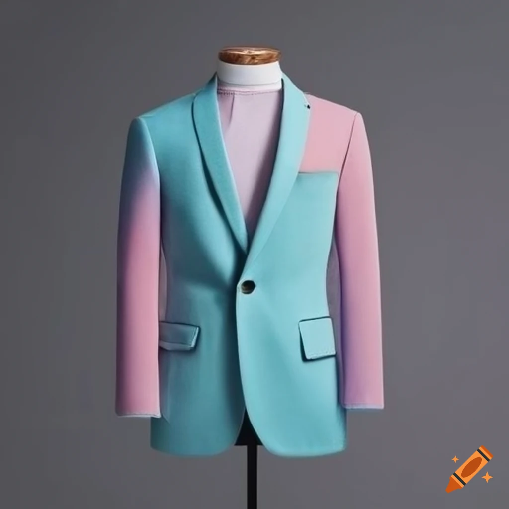Pastel-colored blazer for men on Craiyon