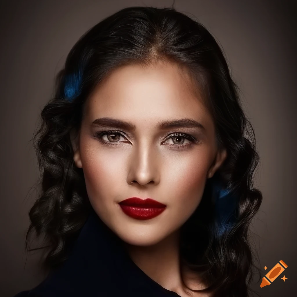 vibrant high-fashion portrait with bold colors