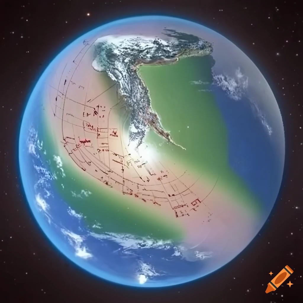 artistic depiction of a fictional world in the constellation of Aquila