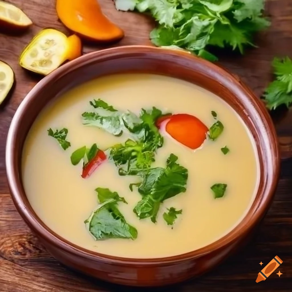 hot and savory soup made with fresh local ingredients
