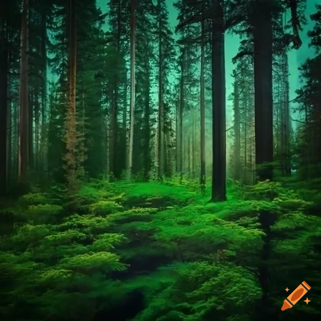 green forest in Finland