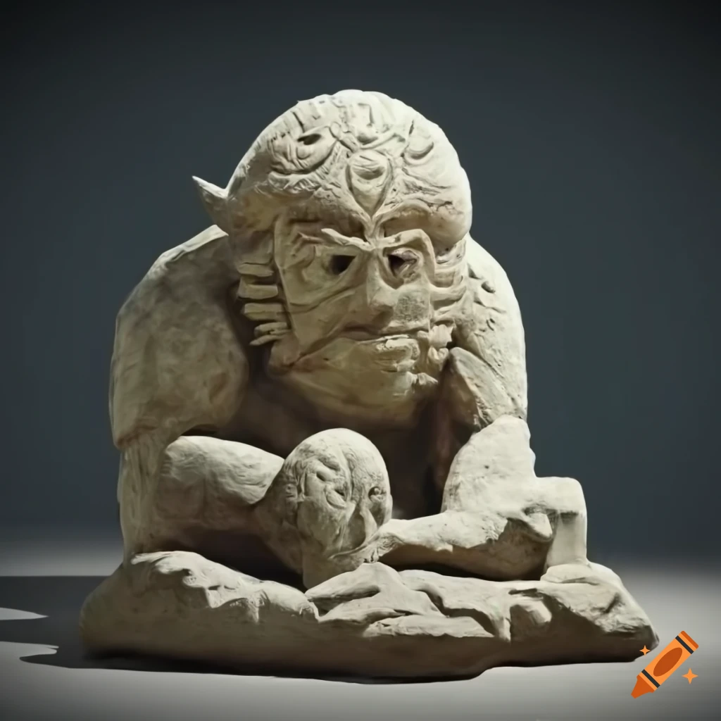 stone sculpture of a Zelda game by Rockwell