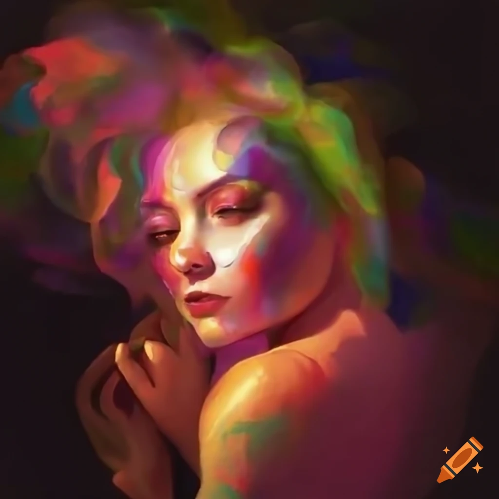 surreal pop art inspired by a haiku about spring