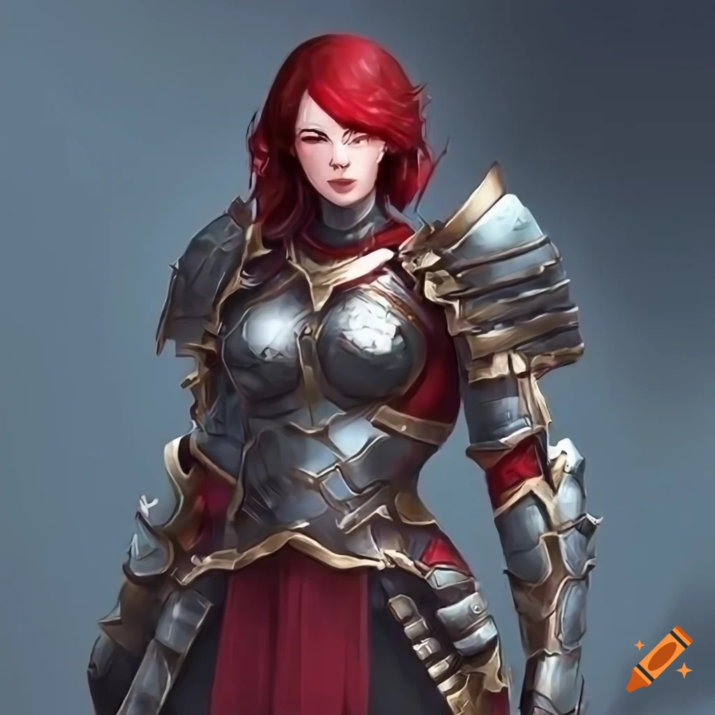 Artwork of a strong woman warrior on Craiyon