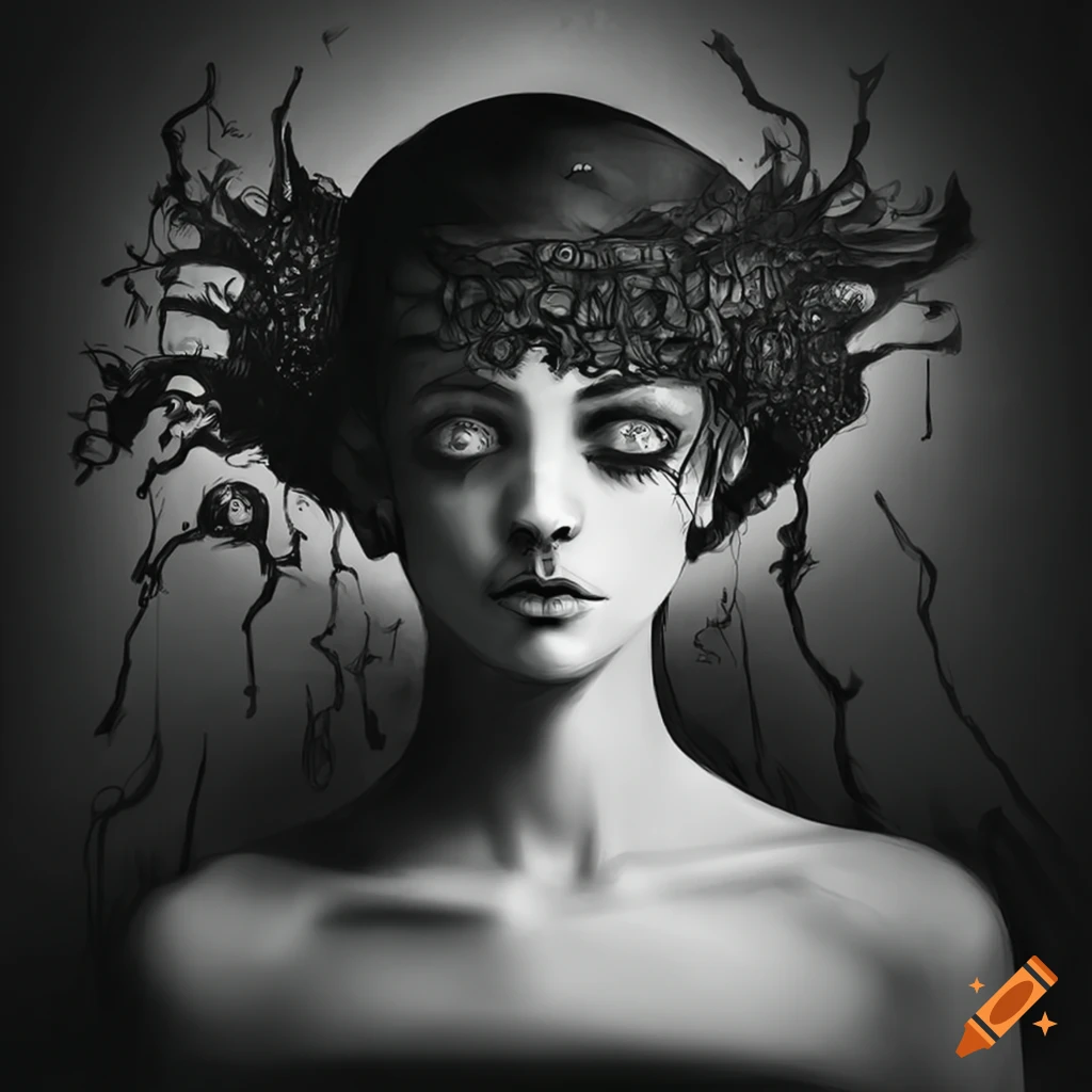 captivating artwork of a person immersed in dreams