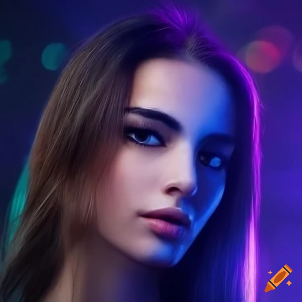 closeup portrait of a stunning young Arab female supermodel