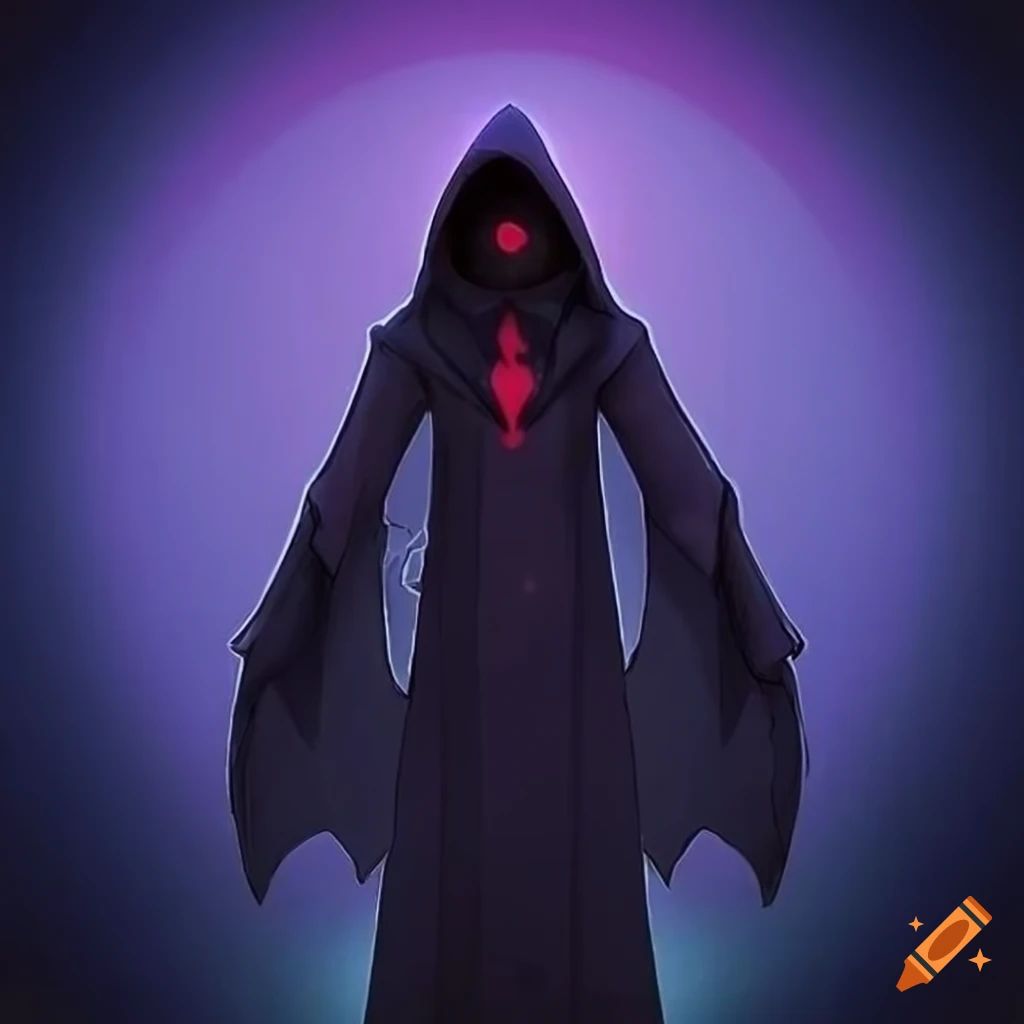 anime style depiction of the grim reaper