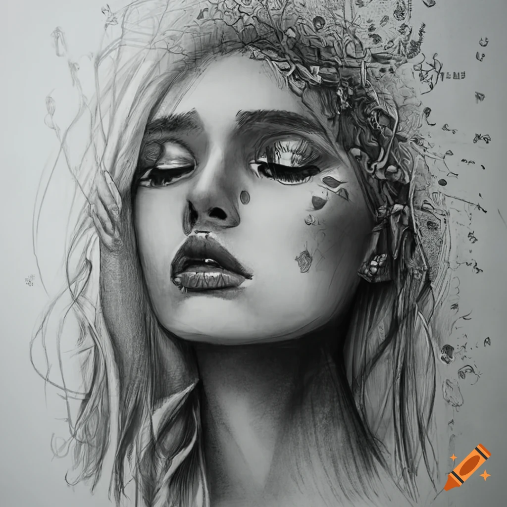 captivating artwork of a person immersed in dreams