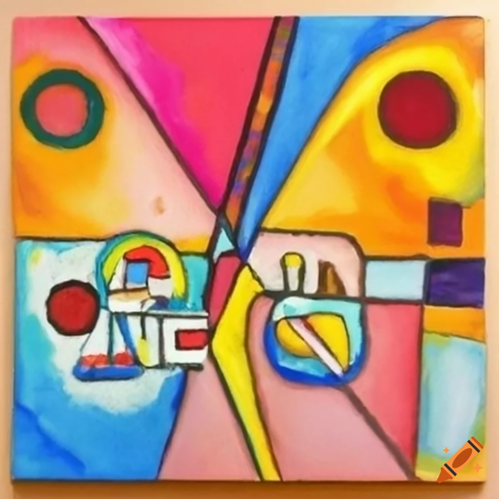 abstract painting by Micro and Kandinsky