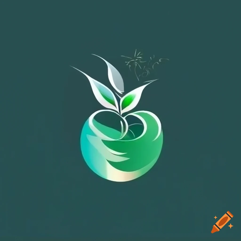 business logo with plant elements