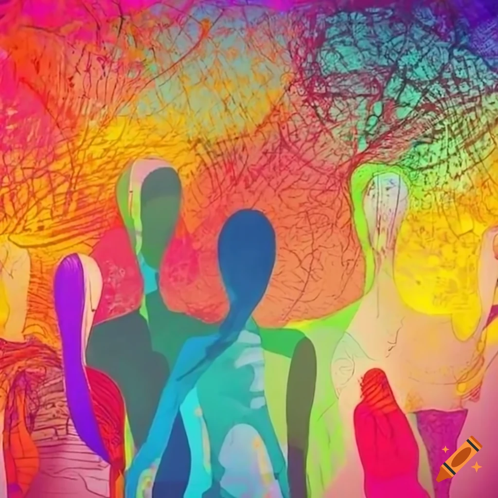 diverse group of people standing together