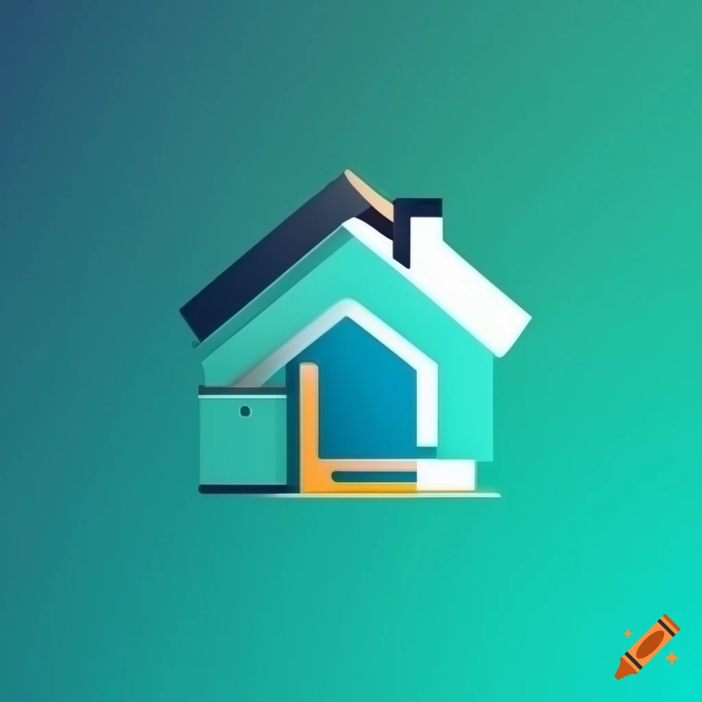 modern vector logo for smart home solutions