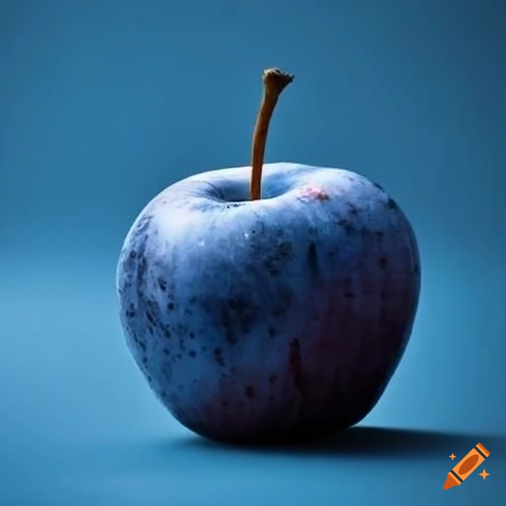 bowl of apple and blueberry