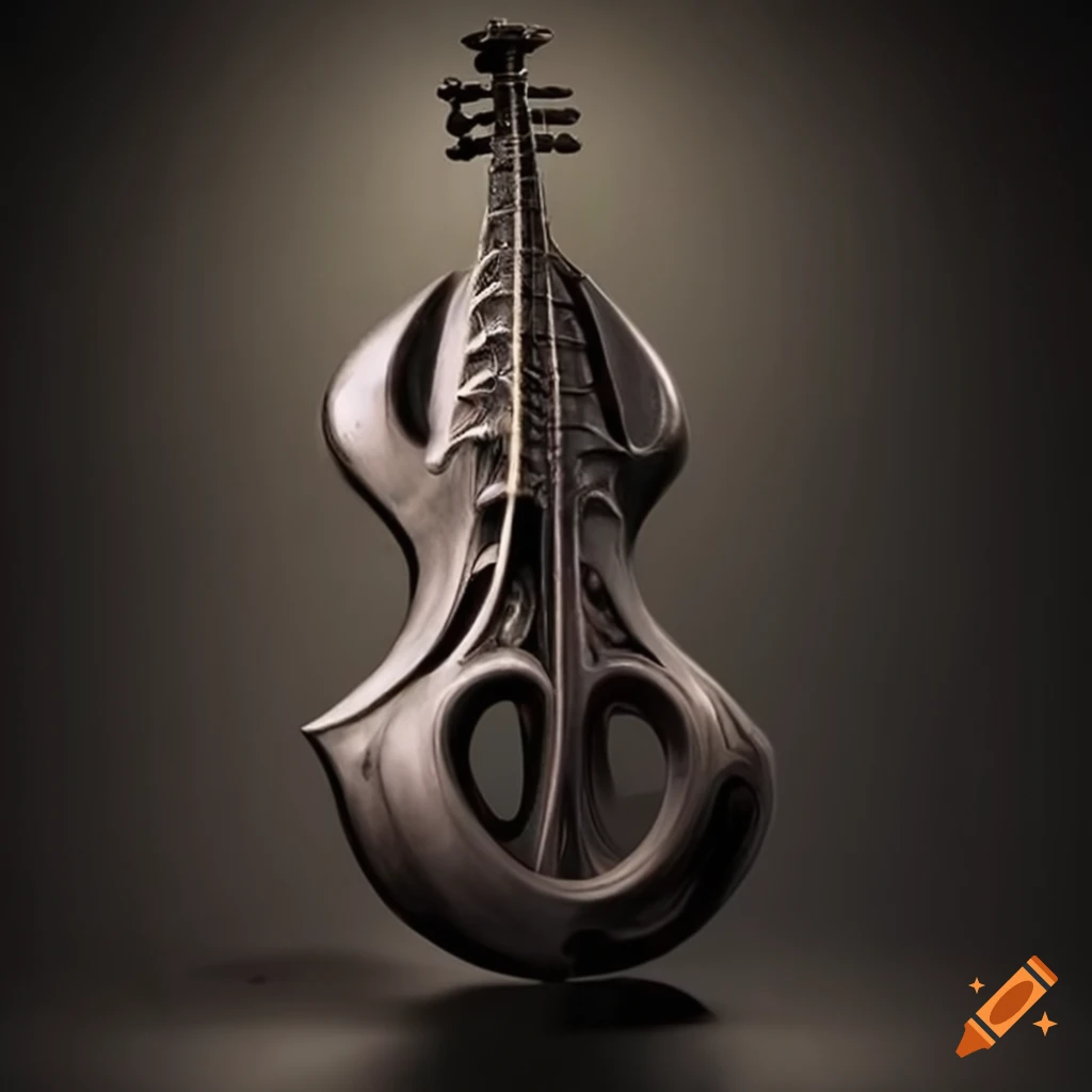 biomechanical cello designed by H.R. Giger
