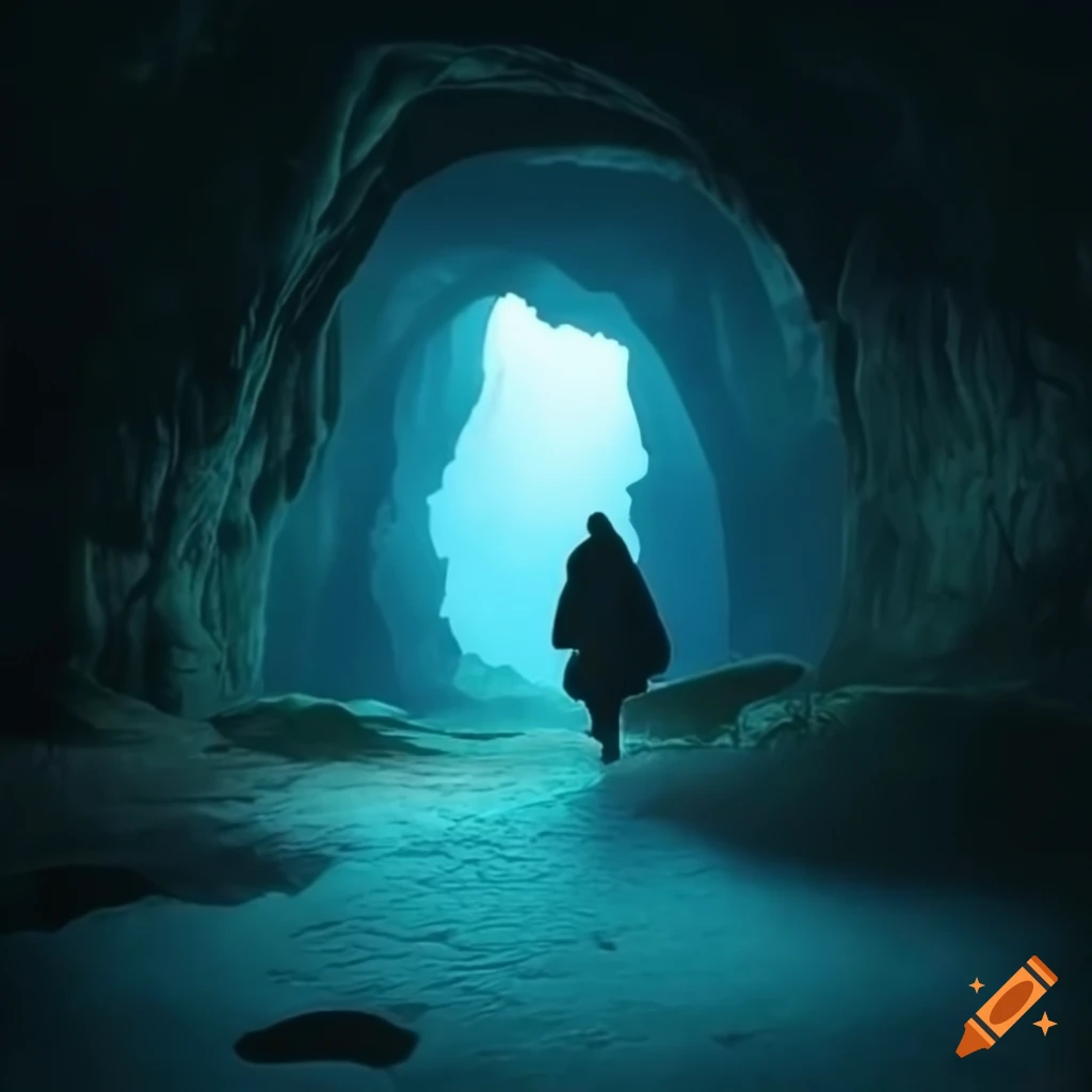 cave with mysterious shadows