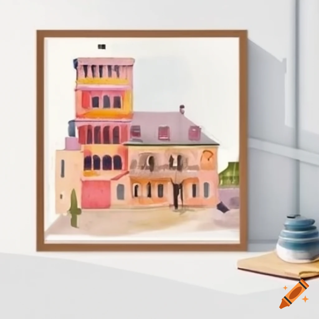 unique vector wall art representing a country