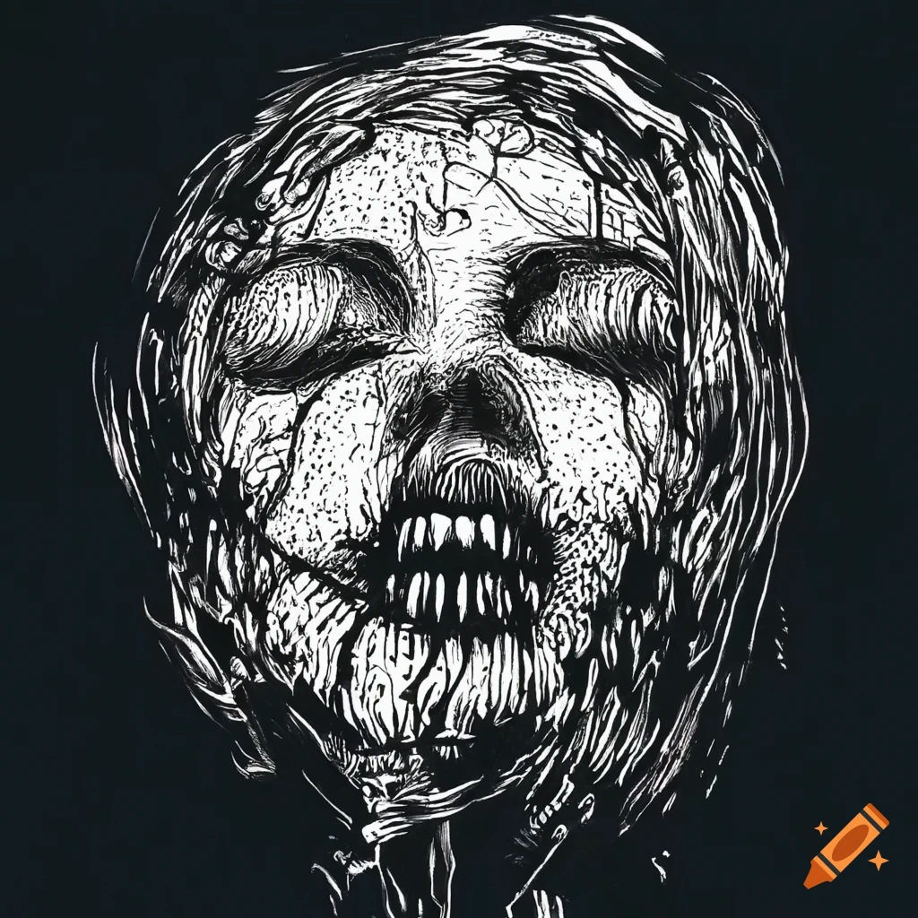 detailed ink drawing of a dream