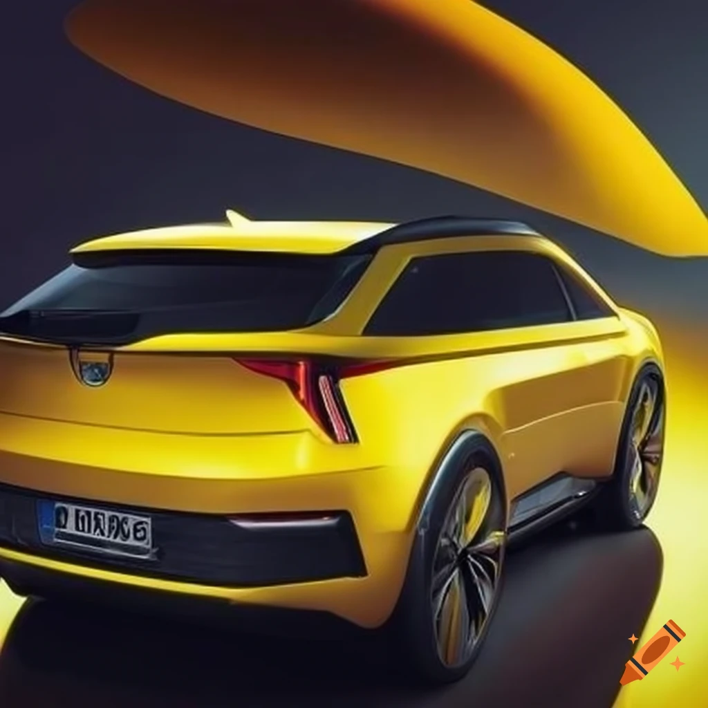 yellow Skoda joyster concept car