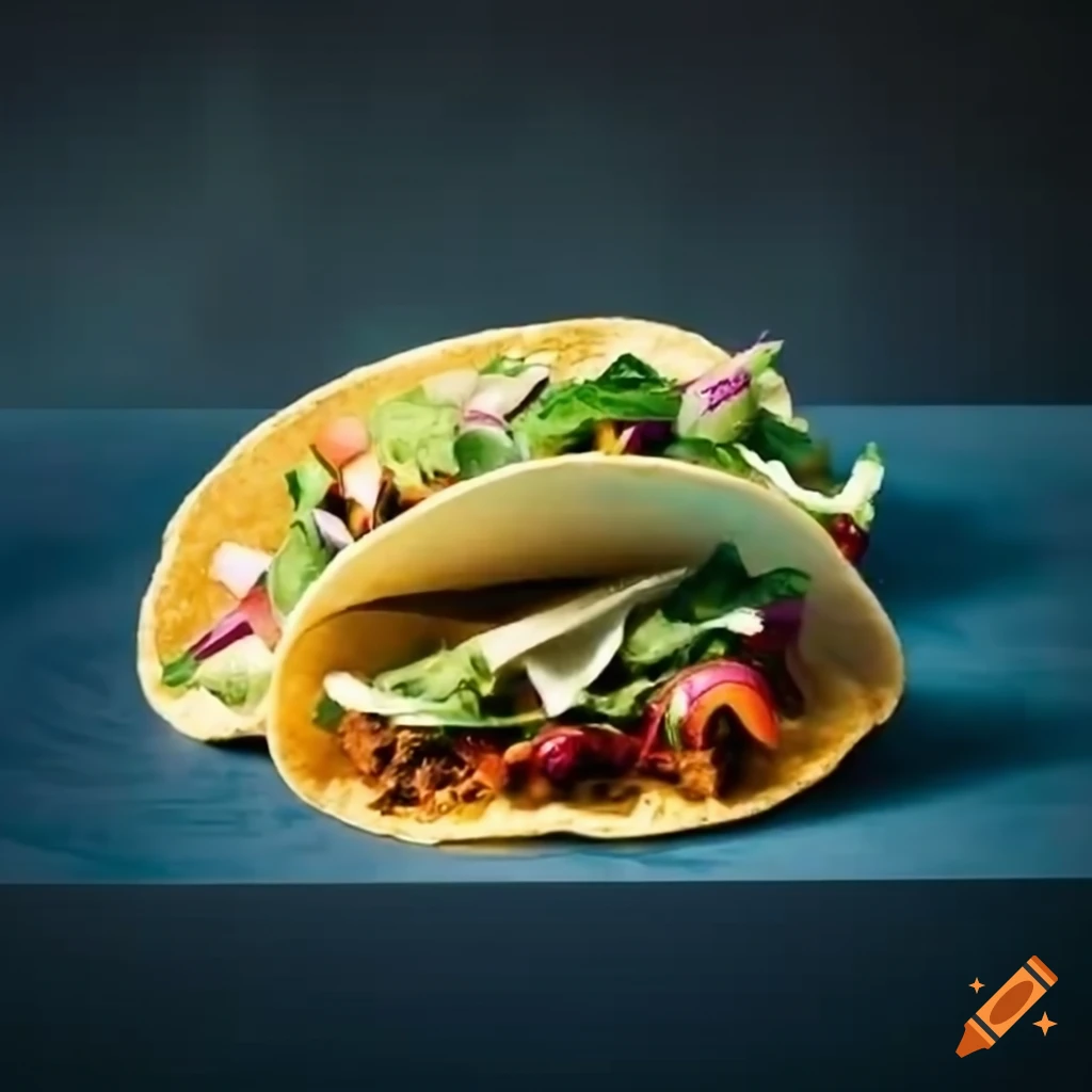 imagen de tacos con un tono azul