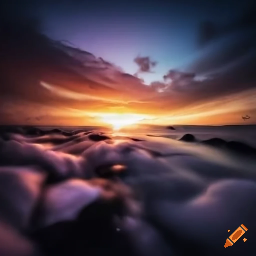 inspirational image of a heavenly landscape