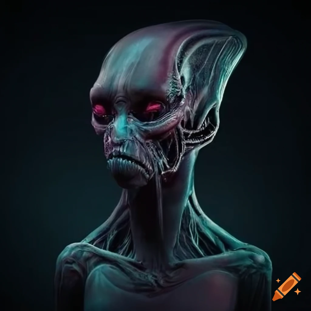 digital art of an alien techno hybrid