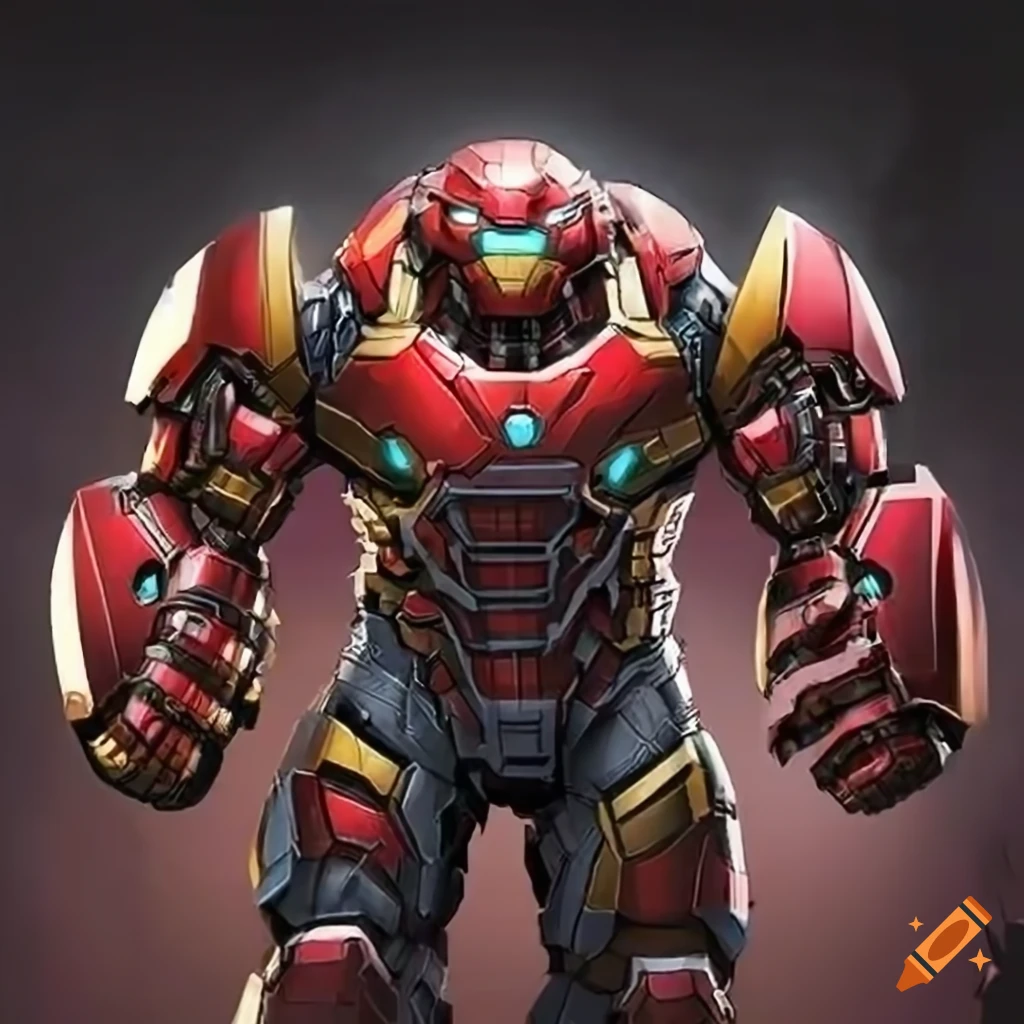 digital artwork of Hulk Buster and Boros