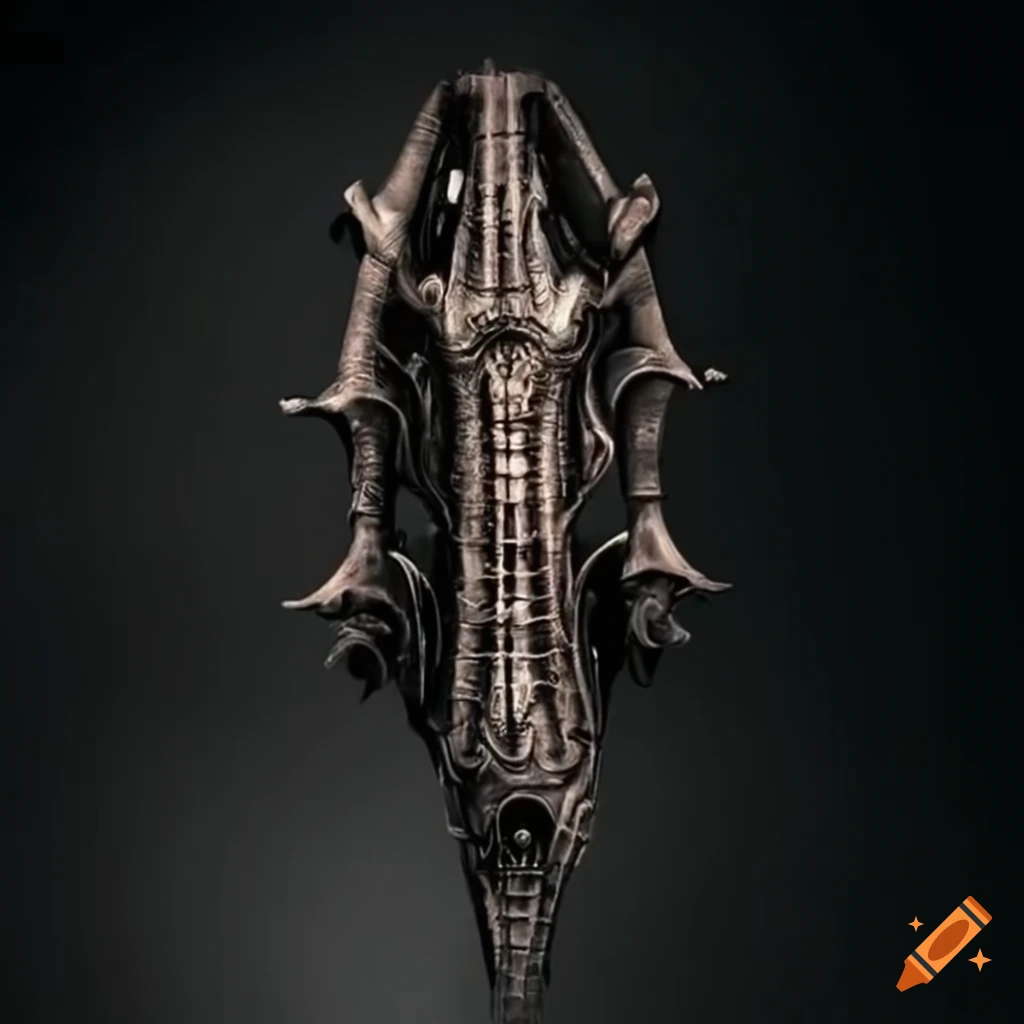 biomechanical cello designed by H.R. Giger