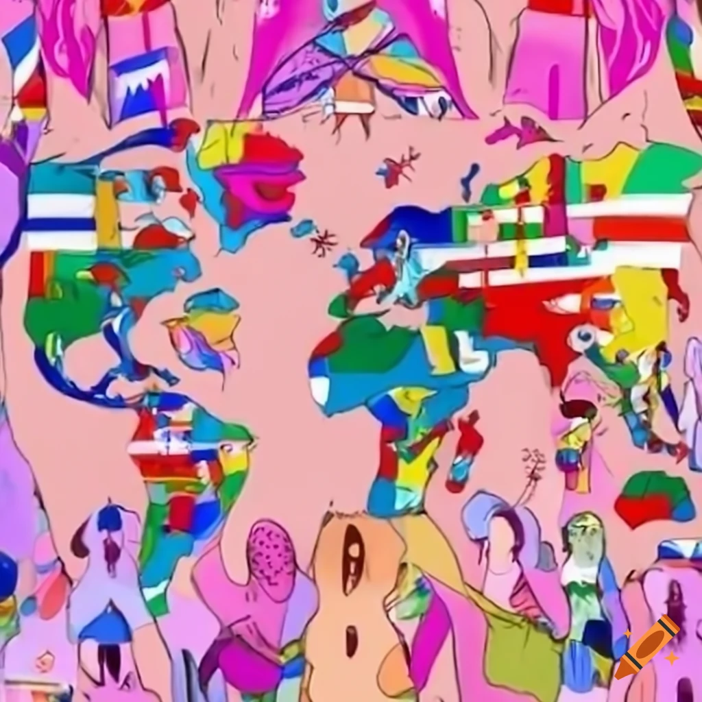 artistic representation of global diversity and unity