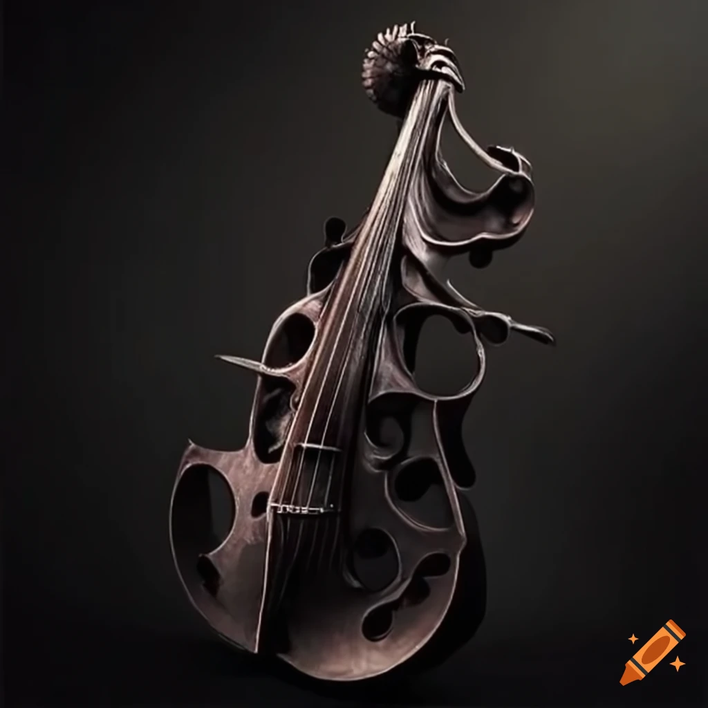biomechanical cello designed by H.R. Giger