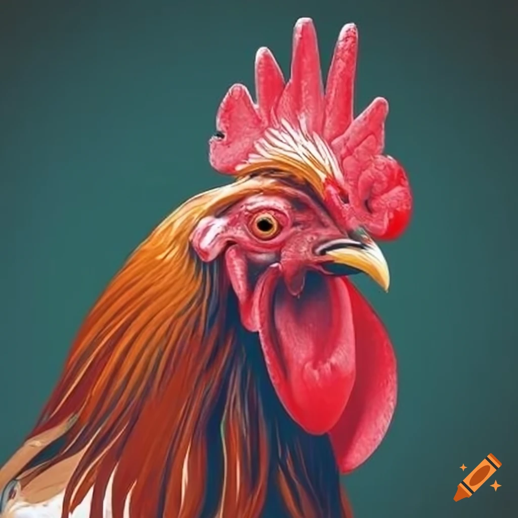 image of a big rooster