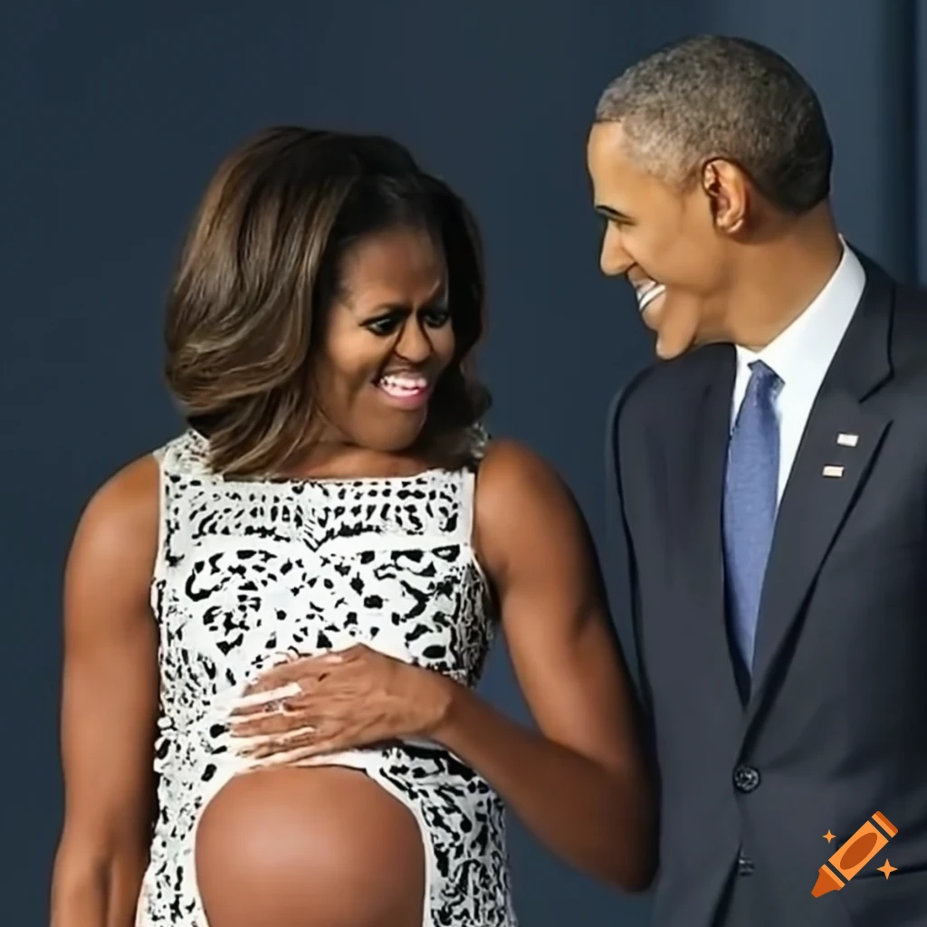 Michelle Obama during pregnancy