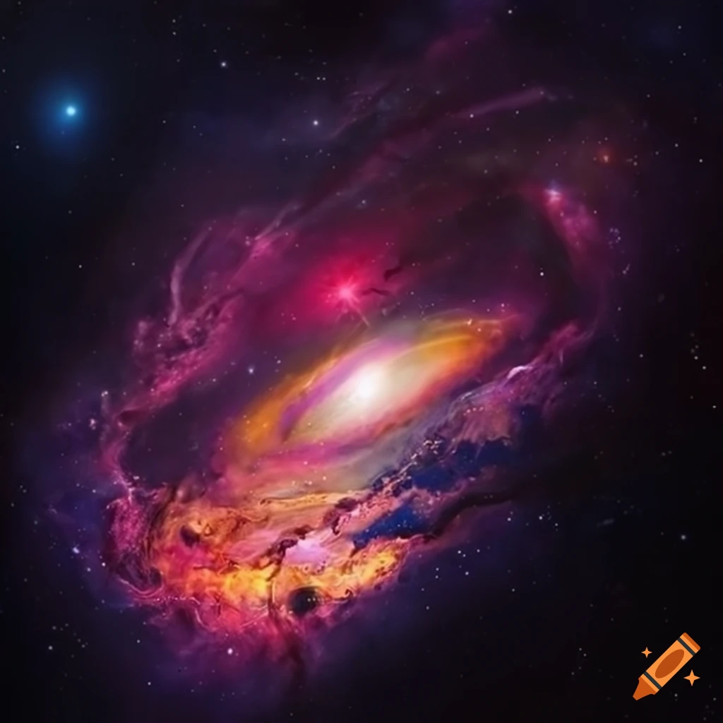 powerful artwork of space and galaxy