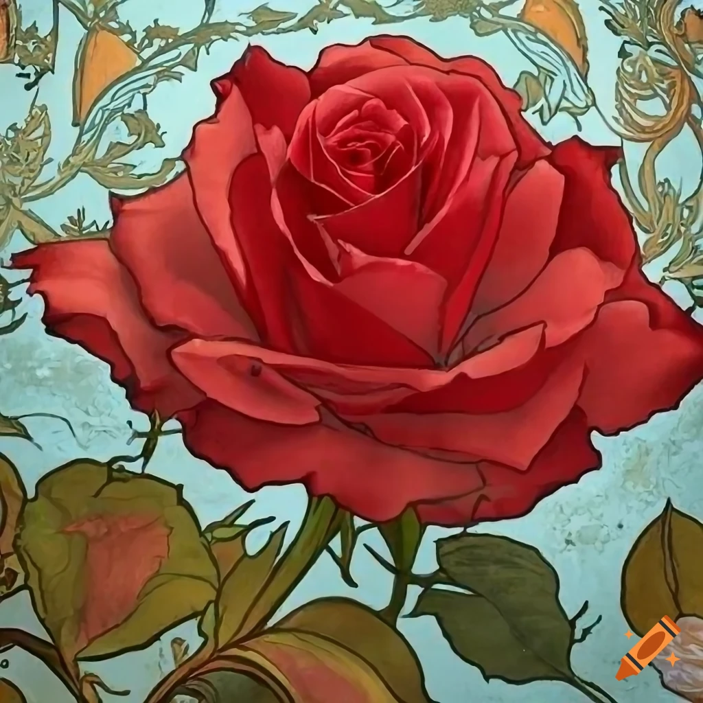 artistic photograph of a rose on textured background