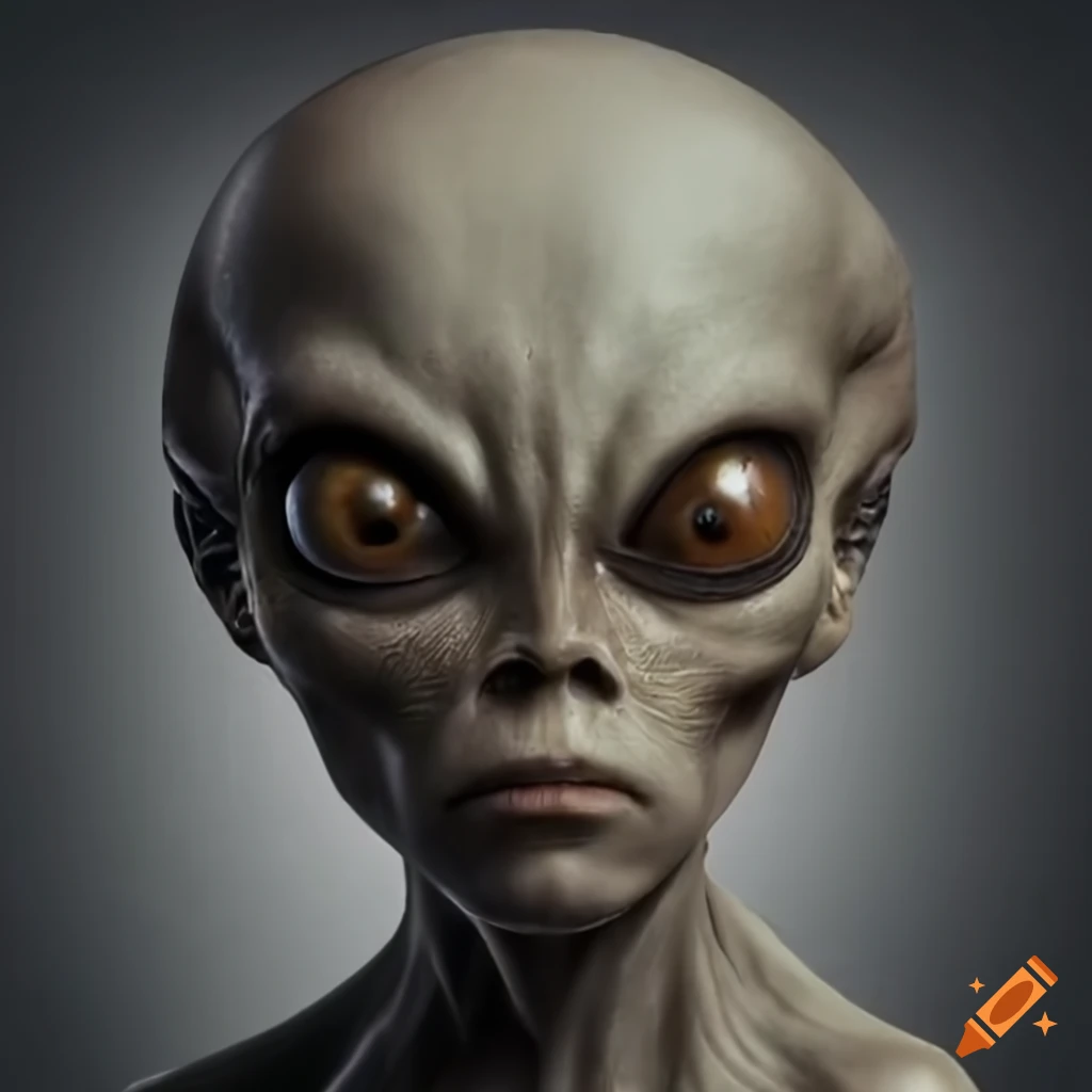 portrait of a 1940s alien